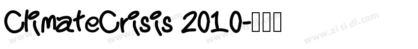ClimateCrisis 2010字体转换